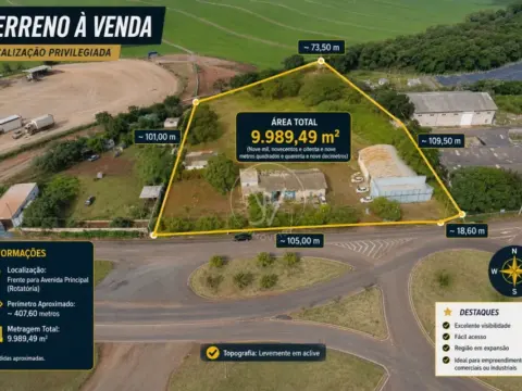Terreno Industrial à Venda em Rolândia Pr